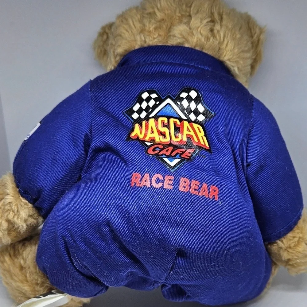 Vintage NASCAR Cafe Las Vegas Teddy Bear Simpson Racing Suit Jumpsuit Plush Toy